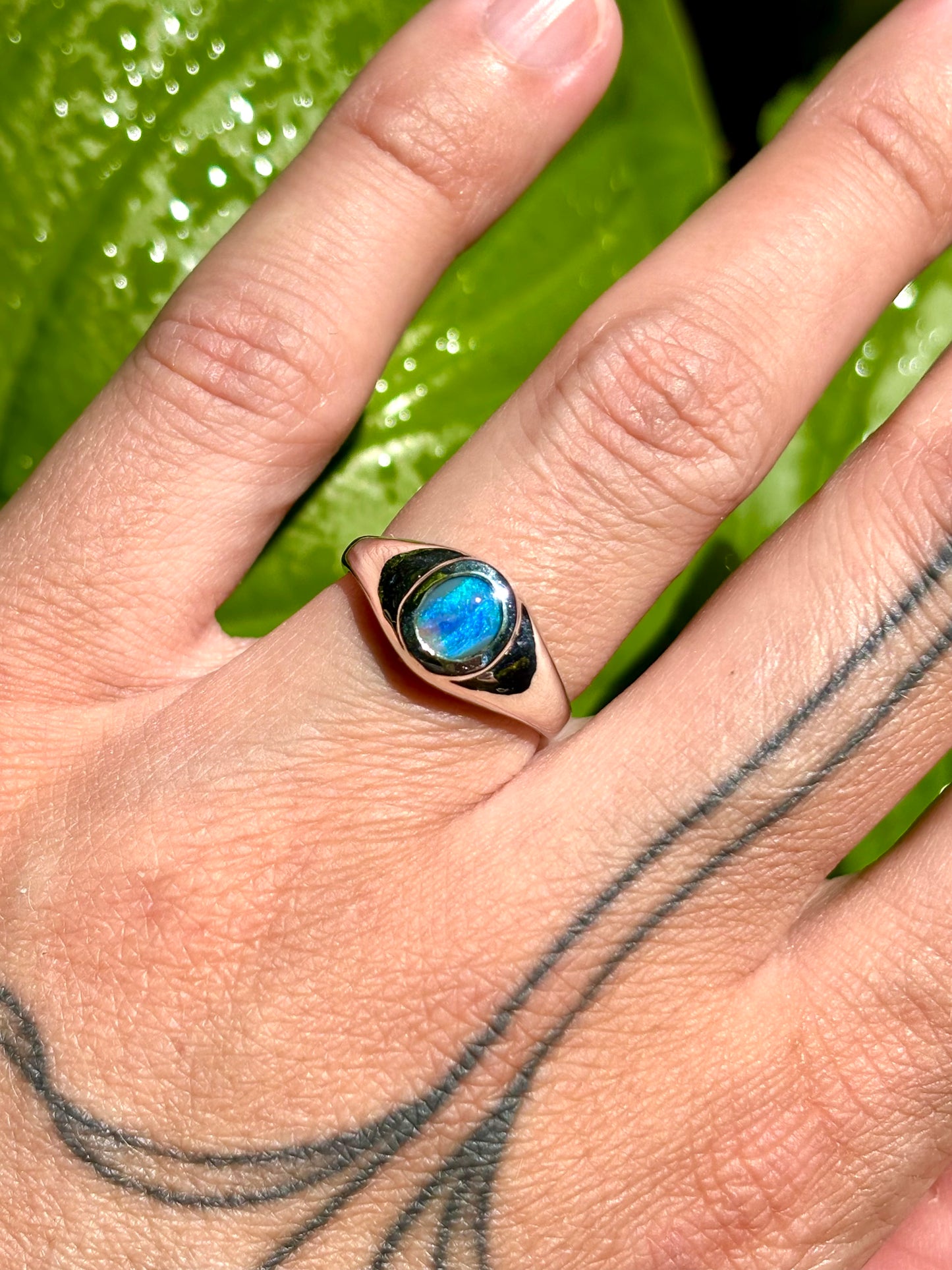 Dark Opal Ring - Size 6.25