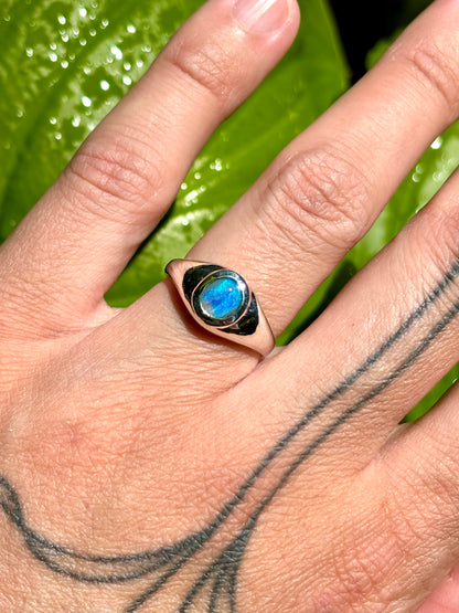 Dark Opal Ring - Size 6.25