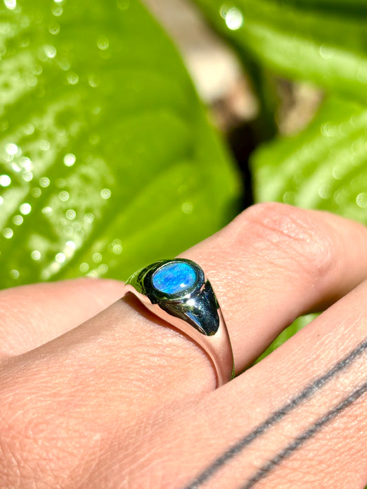 Dark Opal Ring - Size 6.25