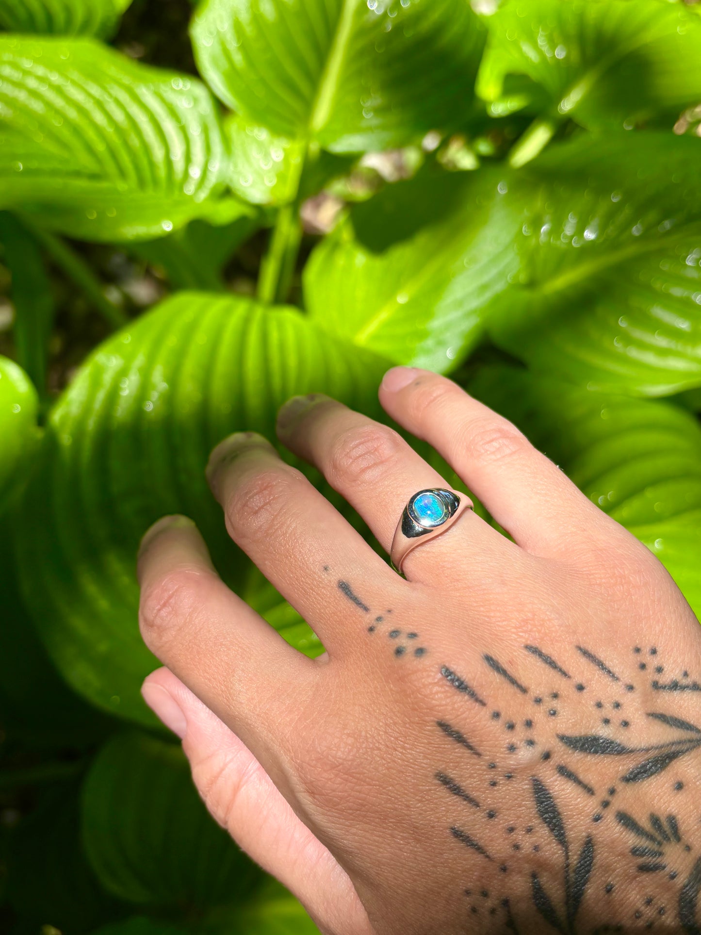 Dark Opal Ring - Size 6.25