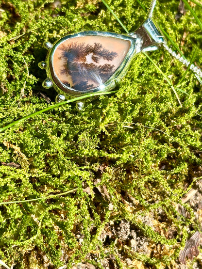 Sunset Dendritic Agate Necklace