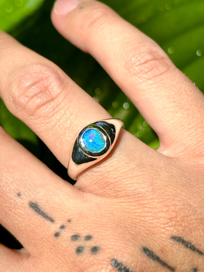 Dark Opal Ring - Size 6.25