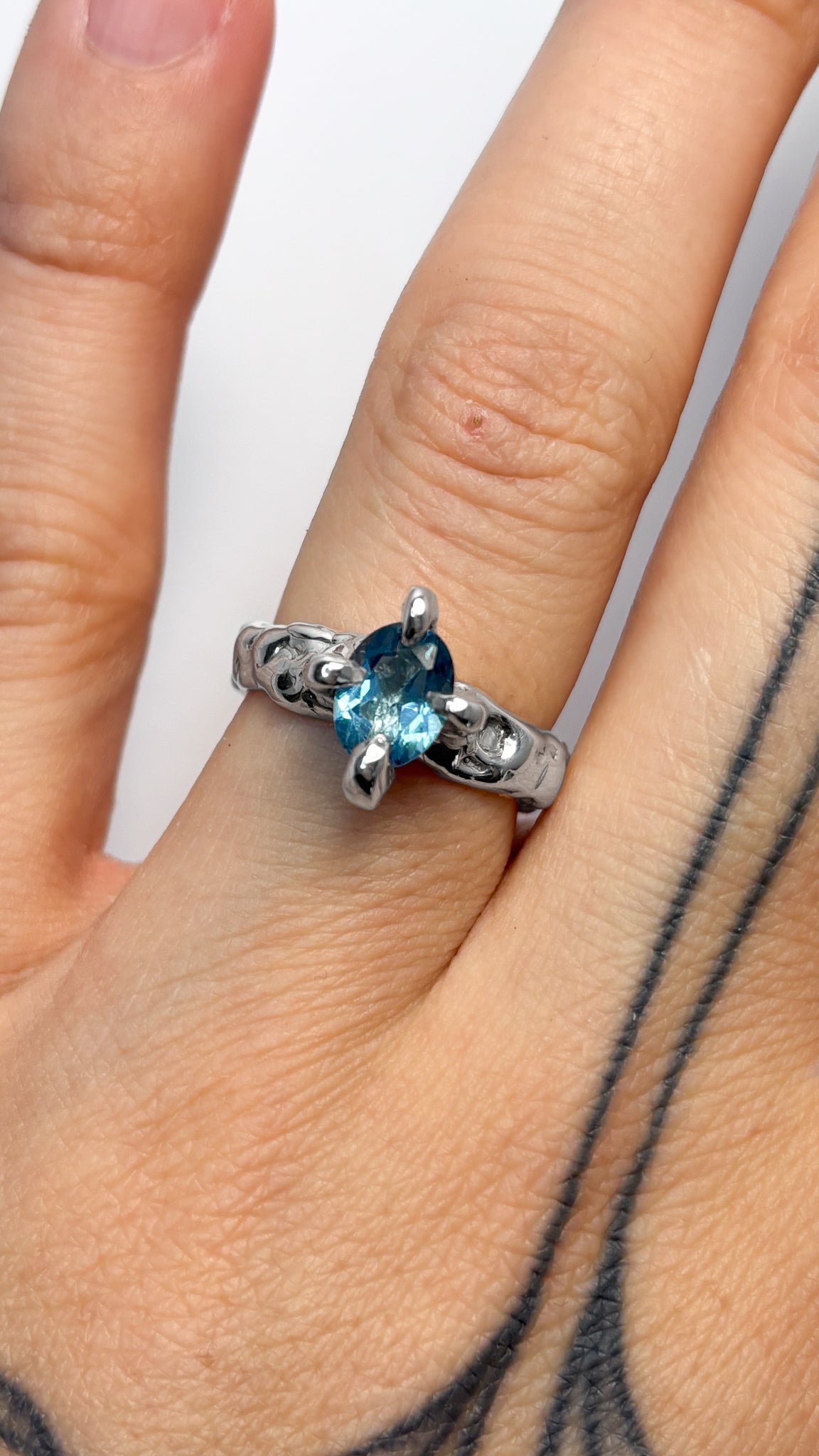 Frozen Tear Ring - Size 6.5