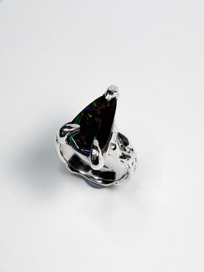 Dendritic Phosphorescence Ring - Size 7.5