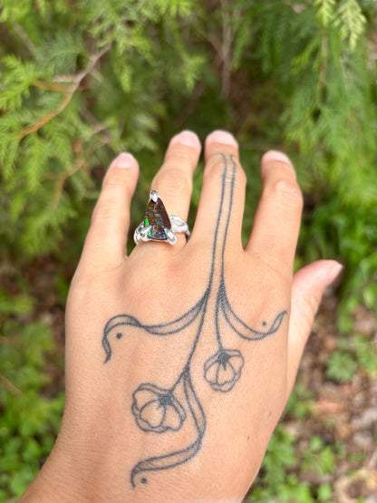 Dendritic Phosphorescence Ring - Size 7.5