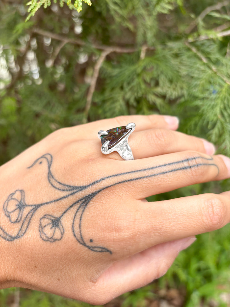 Dendritic Phosphorescence Ring - Size 7.5