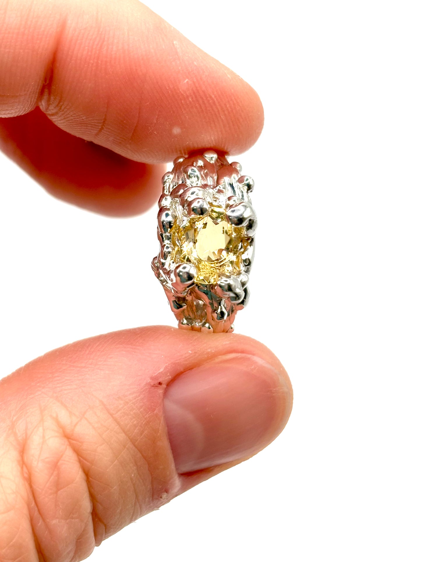 Citrine Swamp Ring - Size 7