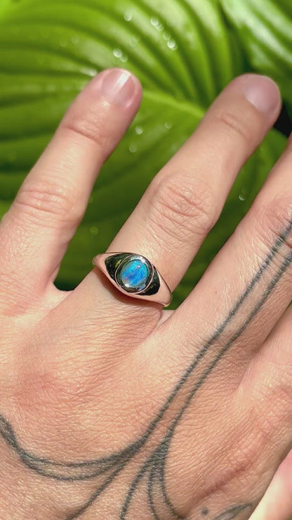 Dark Opal Ring - Size 6.25